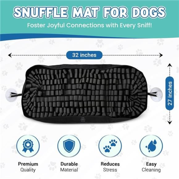 Snuffle Mat for Dogs 32x27 -  Interactive Dog Feeding Puzzle - Picture 2 of 7